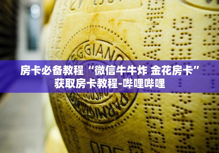 房卡必备教程“微信牛牛炸 金花房卡”获取房卡教程-哔哩哔哩